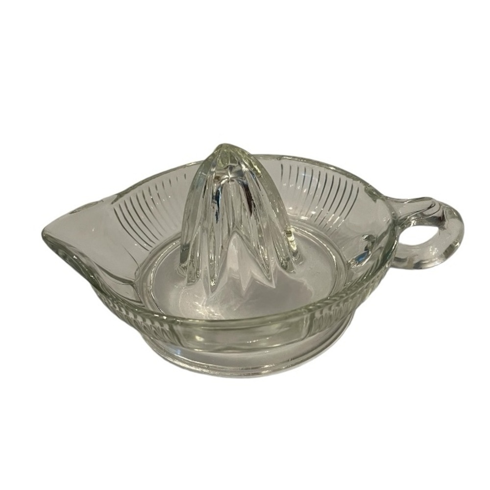 Vintage Glass Juicer with Handle & Pouring Spout